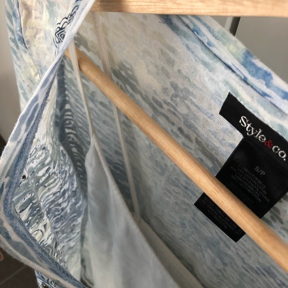 Blue T-Shirt with Built in Tank Top - Picture 6 of 8